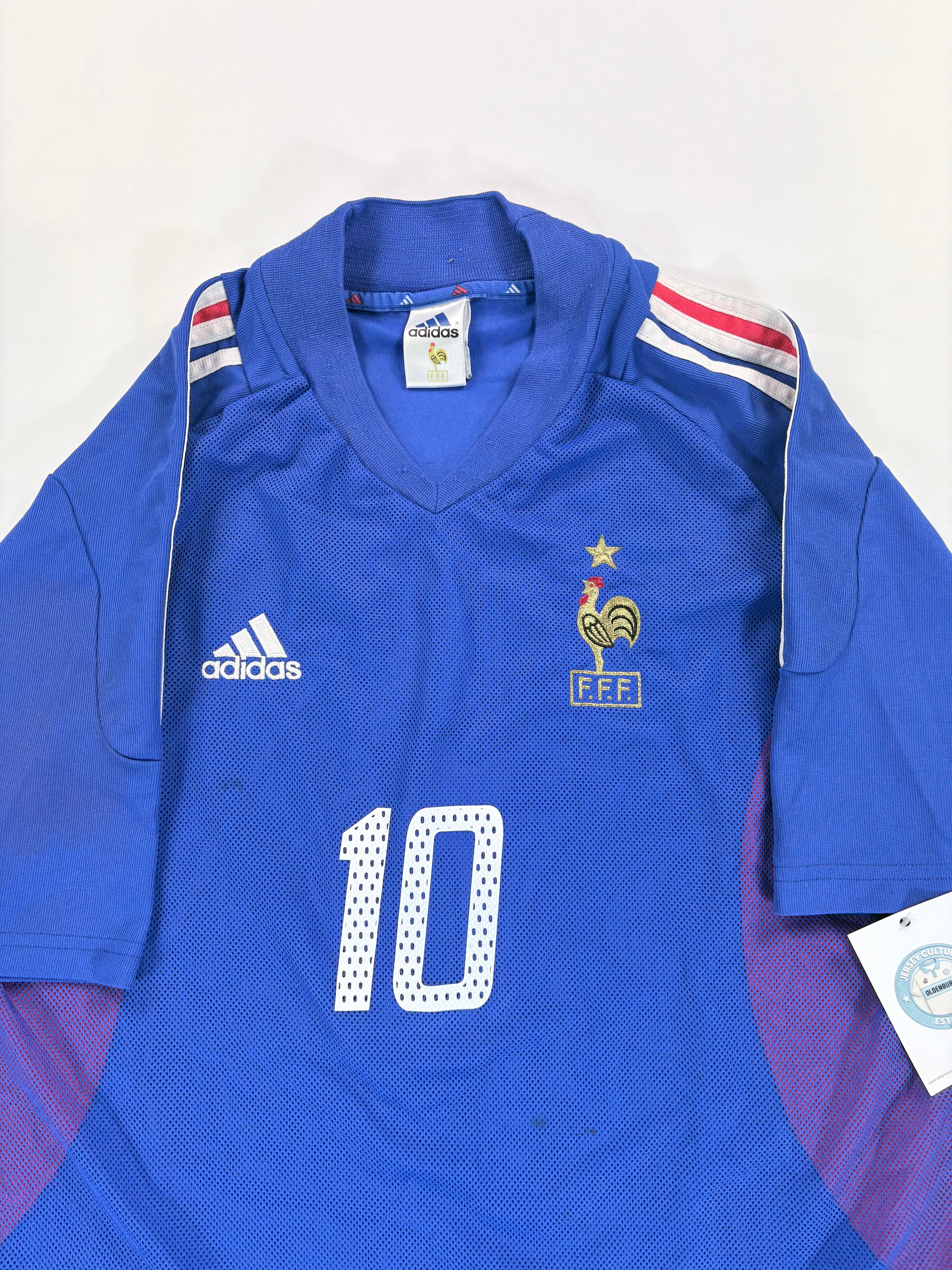 Frankreich Heimtrikot WM 2002 - #10 Zidane - L