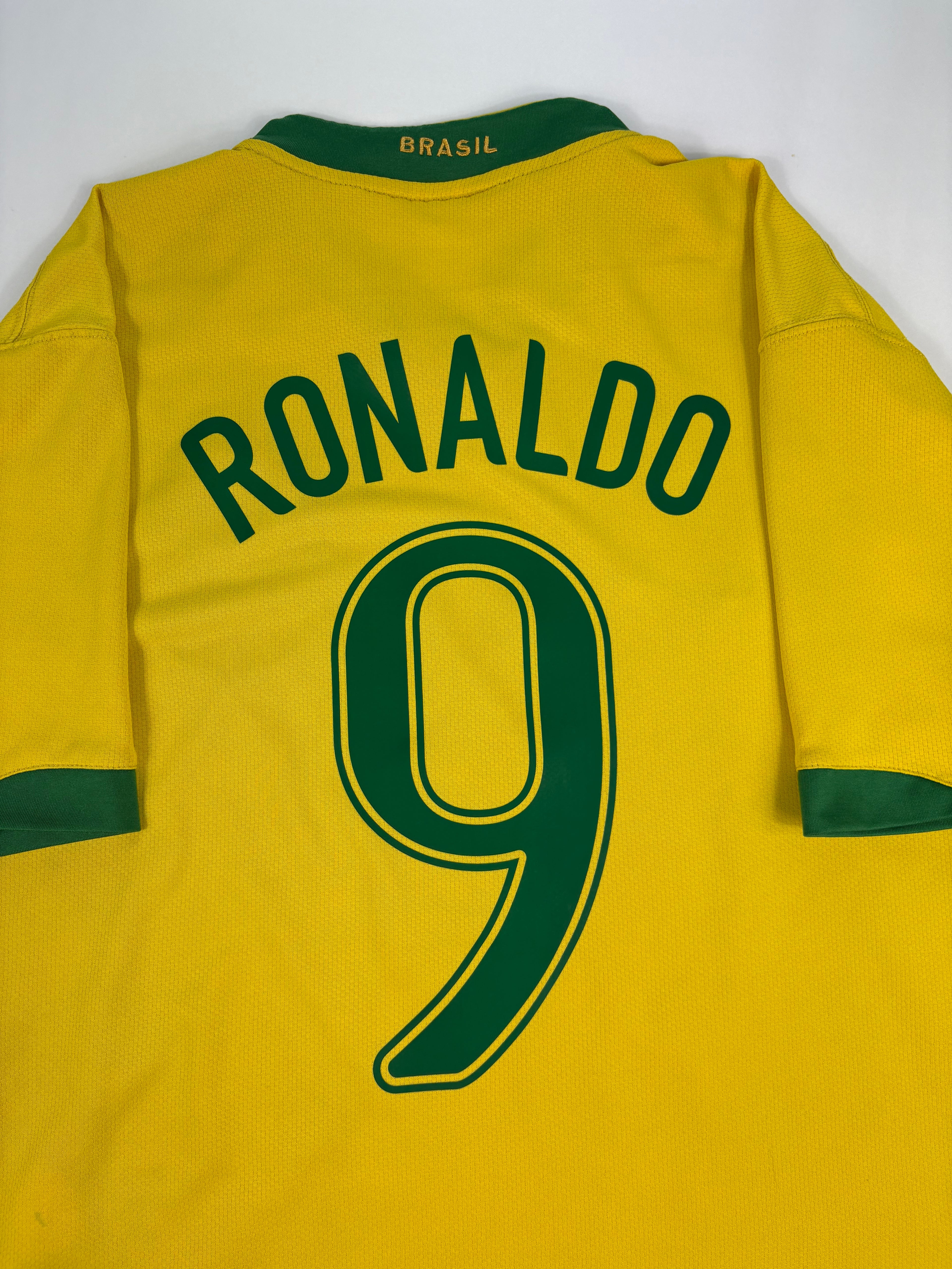 Brasilien Heimtrikot WM 2006 - #9 Ronaldo - L