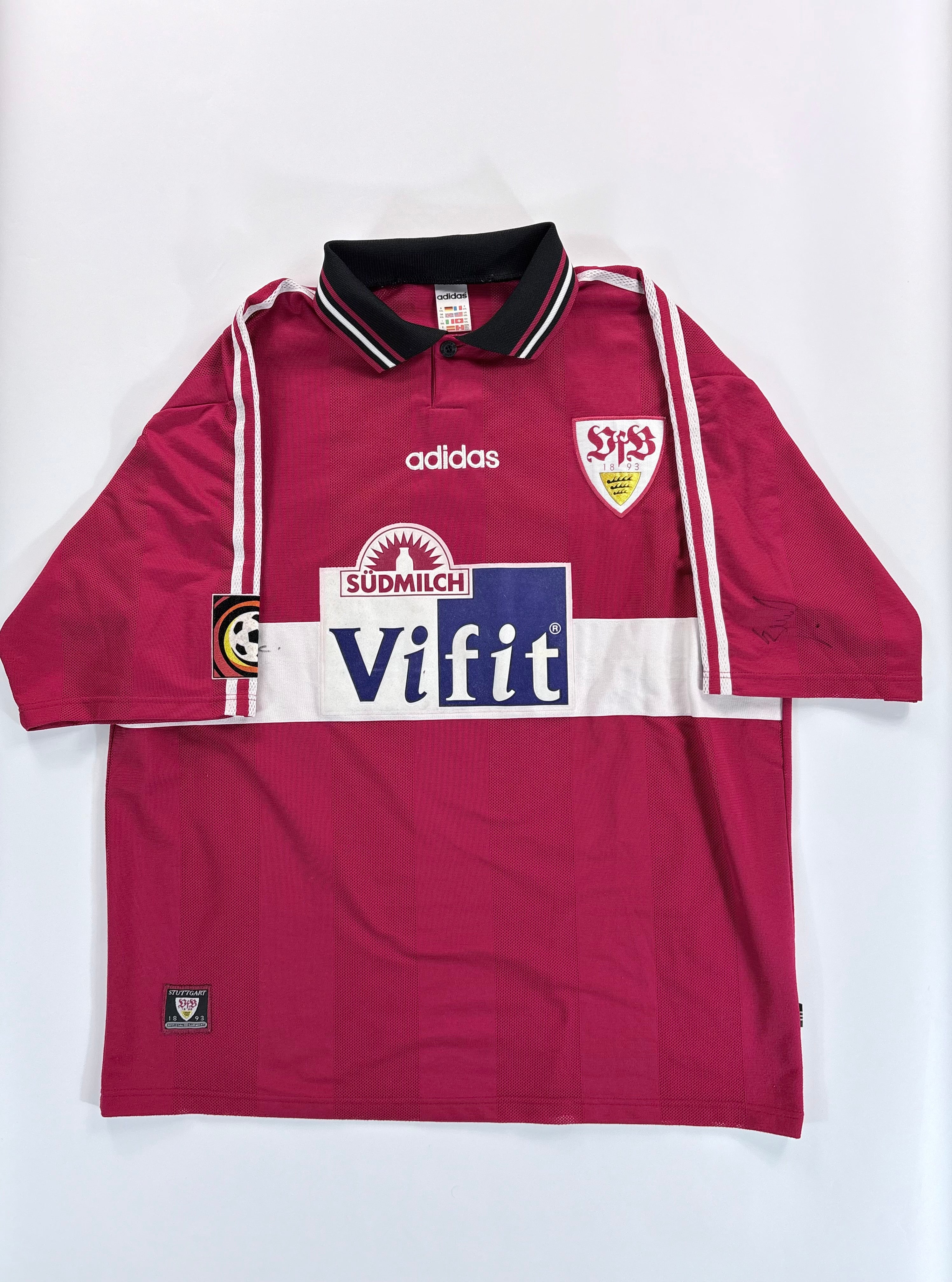 VfB Stuttgart Auswärtstrikot 1996/1997 - #11 Bobic - XXL