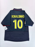 FC Barcelona Auswärtstrikot 2002/2003 - #10 Ronaldinho - L-XL